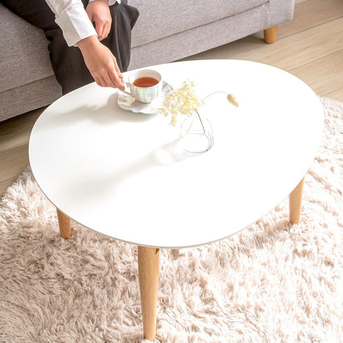 折りたたみ楕円形テーブル(W750×D650×H370)