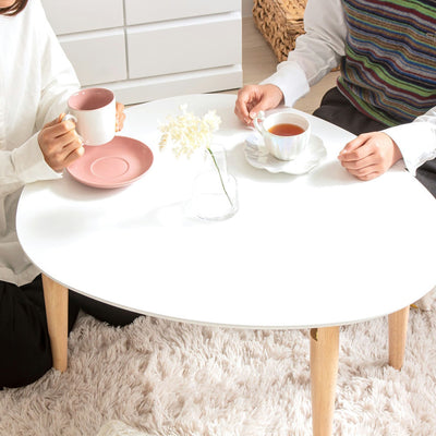 折りたたみ楕円形テーブル(W750×D650×H370)