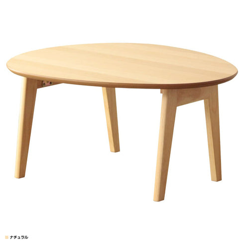 折りたたみ楕円形テーブル(W750×D650×H370)