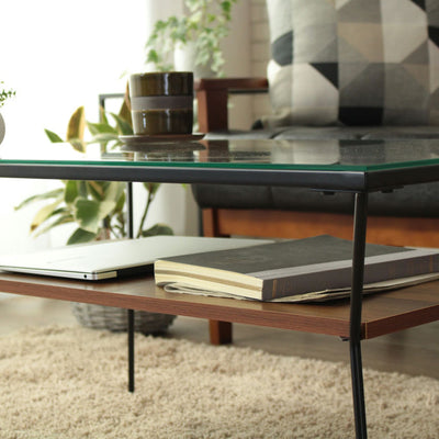 ガラステーブル(W800×D500×H400)