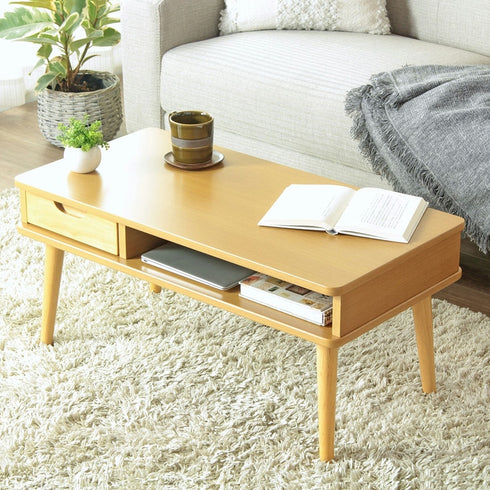 引き出し付きテーブル(W800×D400×H370)