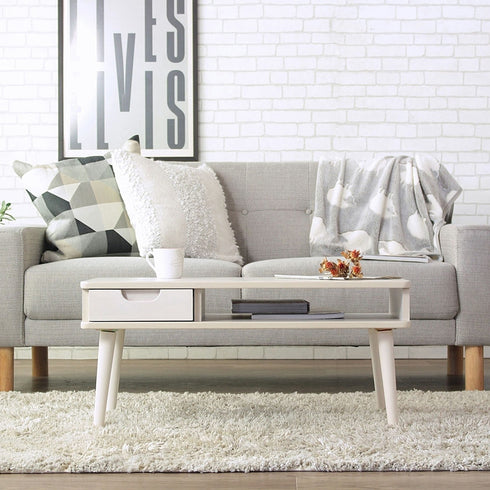 引き出し付きテーブル(W800×D400×H370)