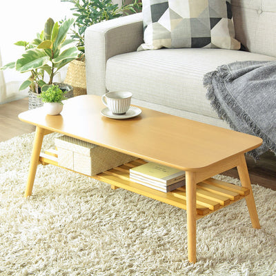 折りたたみテーブル 棚付き(W900×D400×H350)