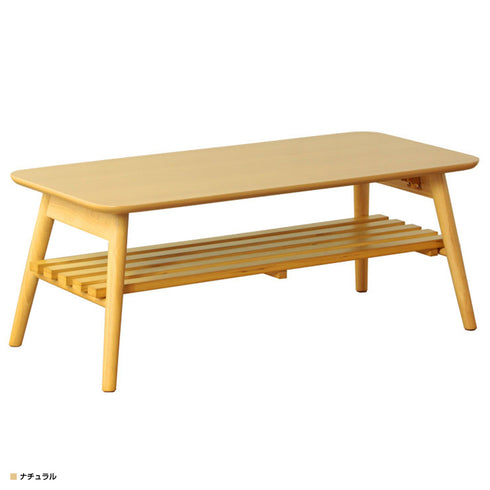 折りたたみテーブル 棚付き(W900×D400×H350)