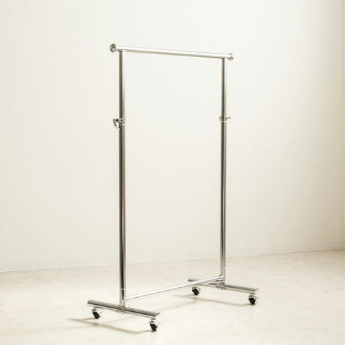 頑丈なスチールパイプと強度の高い構造で、耐荷重100kgを実現した幅90cmタイプの頑丈ハンガーラック。