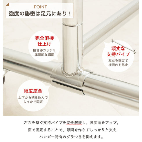 ハンガーラック(W1200×D510×H1100-1800)