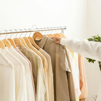 【着たい服がすぐに見つかる】オープン収納だからこそ、一目でアイテムを把握、忙しい朝もスムーズにコーディネートが決まります。