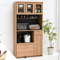 【暮らしに馴染むデザイン】木目調とブラックの組み合わせが、どんなキッチンにも溶け込む北欧風のおしゃれな空間を演出します。