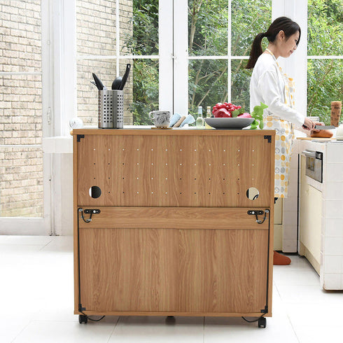 ケイッティオ キッチンカウンター レンジ収納付き(W900×D415×H895)