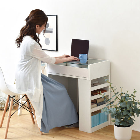 ガラスデスク(W600×D350×H710)