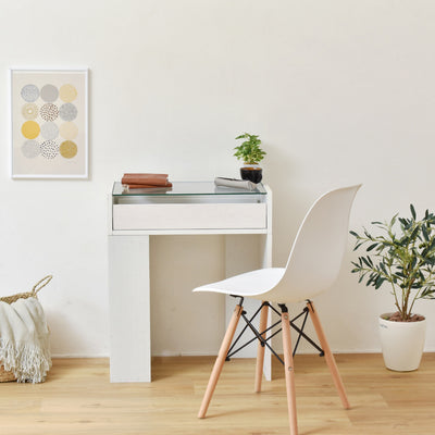 ガラスデスク(W600×D350×H710)