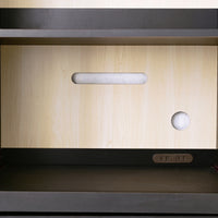 【家電と収納を両立】通気性の良いオープン棚と電源確保で、使用頻度の高い家電を快適に使える、まさにキッチンにぴったりの設計です。
