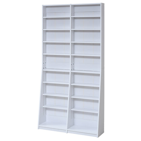 薄型文庫本収納ラック(W900×D120-240×H1800)