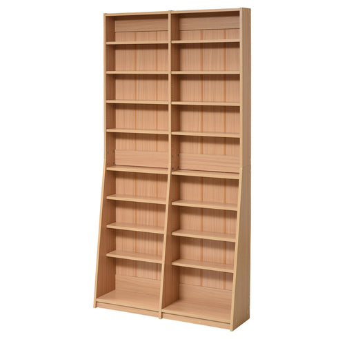 薄型文庫本収納ラック(W900×D120-240×H1800)