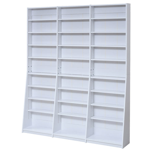 薄型文庫本収納ラック(W1500×D120-240×H1800)