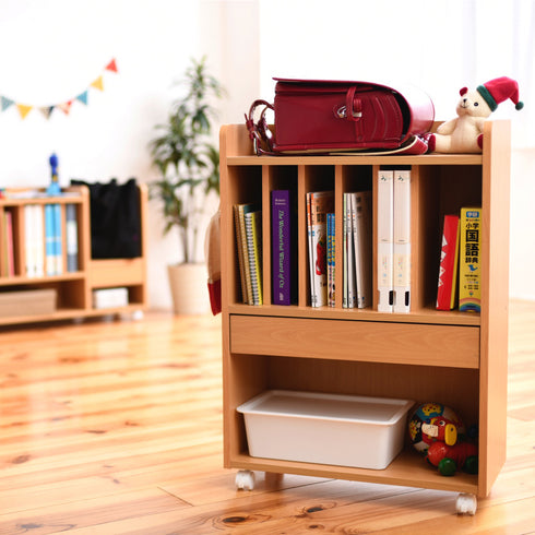 子どもの整理整頓が自然と身に付く多機能なランドセルラックの高さ850mmタイプです。