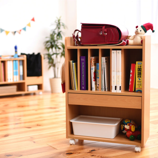 子どもの整理整頓が自然と身に付く多機能なランドセルラックの高さ850mmタイプです。