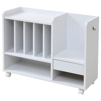 【お部屋が片付く魔法の1台】
ランドセルからお稽古バッグ、文房具までこの一台にまとめられ、清潔感のあるホワイトカラーがお部屋を明るく広く見せてくれます。