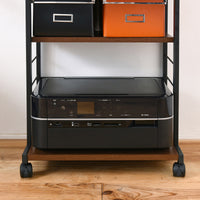 【プリンターの定位置】重いプリンターもスムーズに設置でき、使いたい時にすぐにアクセスできます。