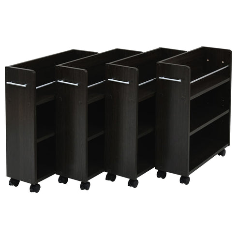 キャスター付きクローゼットラック(W195×D585×H655)