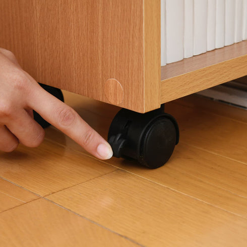 キャスター付きクローゼットラック(W195×D585×H655)