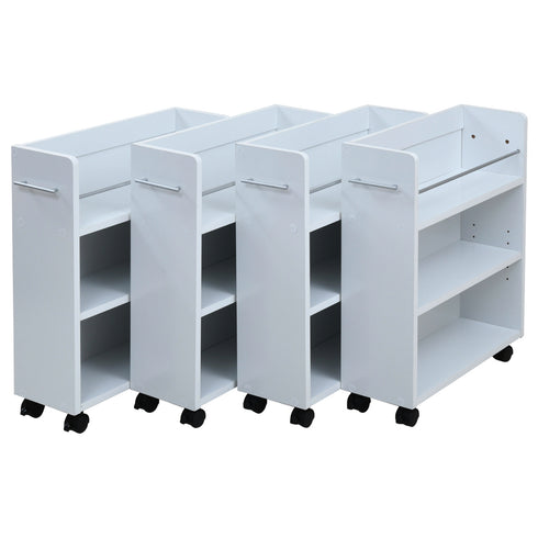 キャスター付きクローゼットラック(W195×D585×H655)