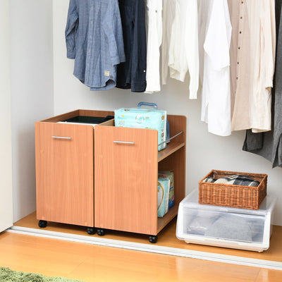 一般的なクローゼットに収まるよう設計されているので、クローゼット内のデッドスペースを有効活用できます。