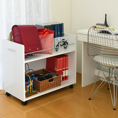 縦の仕切りがないので幅の広いものでもたっぷり収納でき、収納スペースを無駄なく使えます。