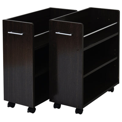 【空間を引き締めるシックな存在感】
落ち着きのあるダークブラウンが、書斎やリビングに高級感をもたらし、収納家具でありながらインテリアのアクセントとしても機能します。