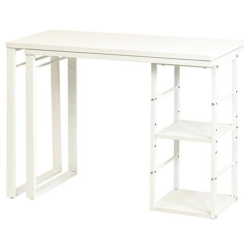 【気分で変える3WAYスタイル】
天板を軽い力でスムーズに回転させるだけで、コンパクト、ワイド、L字と3つの形に変化し、その日の気分や作業内容に合わせた最適なレイアウトを実現できます。