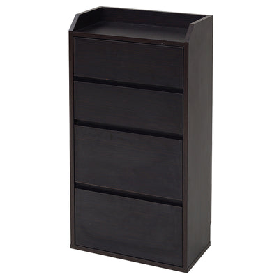 【空間を引き締める木目調】
高級感あふれる美しい木目調のダークブラウンは、お部屋全体を落ち着いたシックな雰囲気にまとめ、上質な空間を演出してくれます。