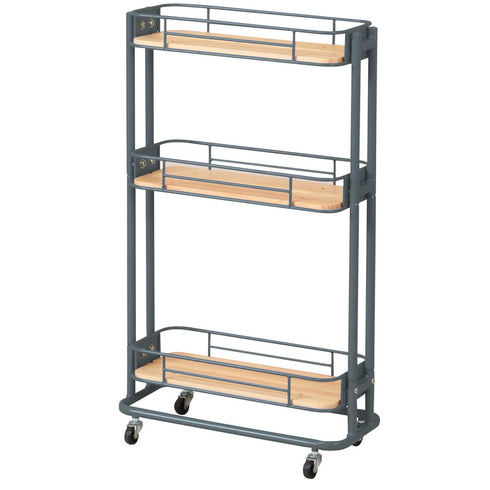 【都会的で洗練された印象】
どんなインテリアにも馴染みやすい洗練されたグレーカラーが、ベッドサイドやリビングの隙間を、すっきりと機能的な収納スペースに変えてくれます。