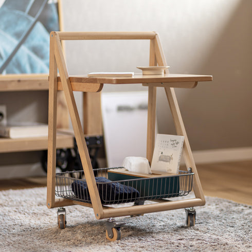 使いやすく、"Livable(住みやすい)"暮らしに寄り添ってくれるインテリア「リヴシリーズ」のテーブルワゴンです。