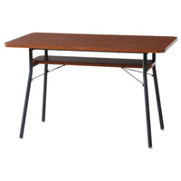 【美しい木目のブラウン】
深みのあるブラウンの木目柄と、マットなブラックスチールの脚部が、お部屋を知的でスタイリッシュな印象に引き締めます。