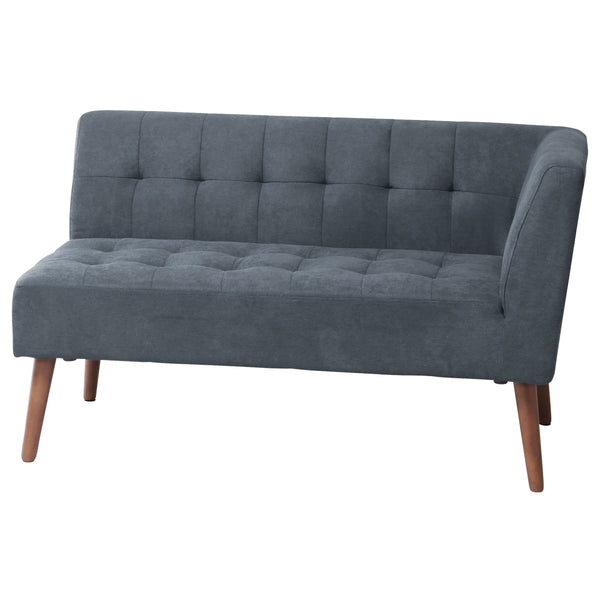 【暮らしに馴染む、片肘デザイン】
どんなお部屋にも馴染むシンプルな片肘デザインと、手触りの良い生地や天然木の脚が、ナチュラルテイストから北欧インテリアまで幅広く調和します。