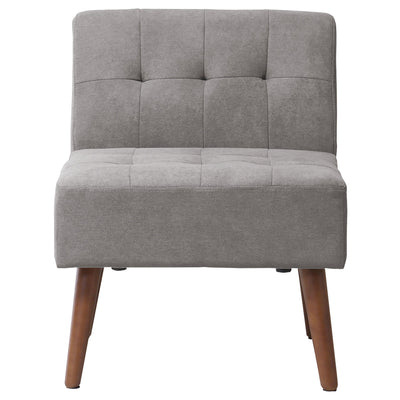 【私だけの特別な一脚】
落ち着いたグレーの色合いと天然木の脚がどんなお部屋にも優しく馴染み、レトロなステッチがさりげない個性を演出する、あなただけのパーソナルソファです。