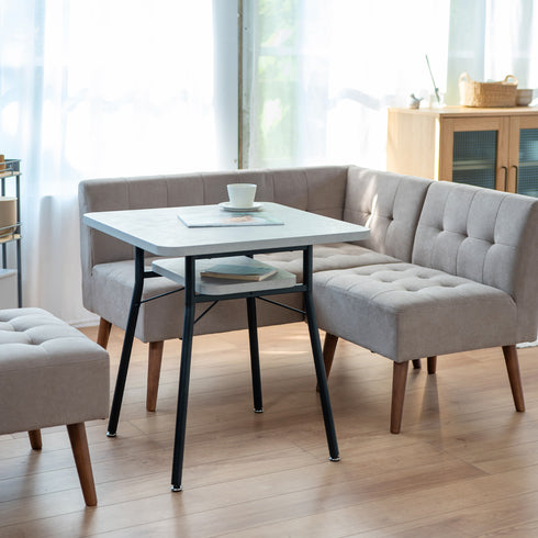 【我が家がカフェになるソファ】
シリーズで揃えれば、限られたスペースにも統一感が生まれ、食事の時間もくつろぎの時間も豊かに彩る、まるでお気に入りのカフェのような空間が完成します。