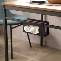 【必要な時にサッと取り出せる】食事中や読書中にティッシュが必要になった時も、手を伸ばせばすぐに届く場所。内側・外側、お好みの向きに取り付けてご使用いただけます。