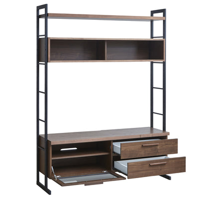 ブラックアイアンのフレームの冷たさを無垢材の温もり感で調和することで大人な雰囲気を残した家具となります。