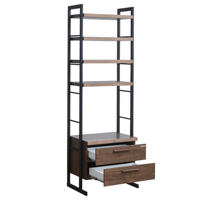 ブラックアイアンのフレームの冷たさを無垢材の温もり感で調和することで大人な雰囲気を残した家具となります。