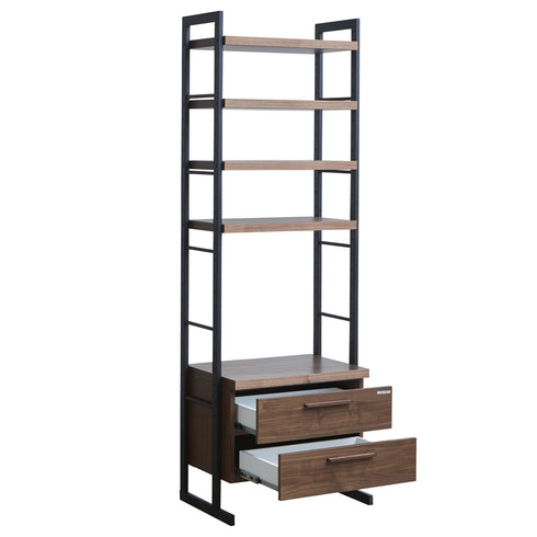 ブラックアイアンのフレームの冷たさを無垢材の温もり感で調和することで大人な雰囲気を残した家具となります。