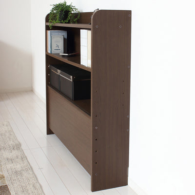 【奥行20cmのスリムデザイン】
寝室のレイアウトを大きく崩すことなく、気軽に収納をプラスできる、圧迫感のないスリムなデザインが魅力です。