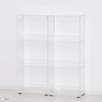 【レイアウト自由な2個セット】横に並べてワイドなシェルフとして使ったり、別々の部屋でそれぞれ活用したりと、ライフスタイルの変化に合わせて自由に配置を変えられます。