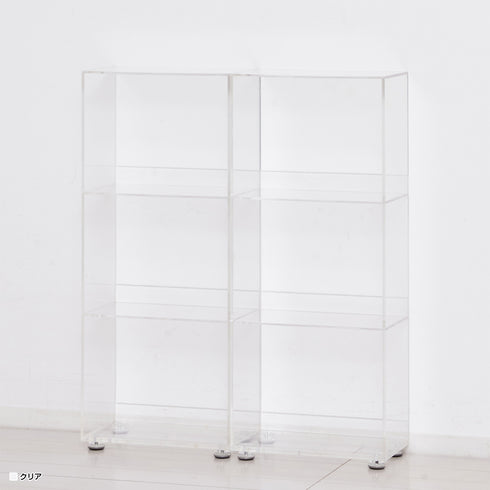 【レイアウト自由な2個セット】
横に並べてワイドなシェルフとして使ったり、別々の部屋でそれぞれ活用したりと、ライフスタイルの変化に合わせて自由に配置を変えられます。