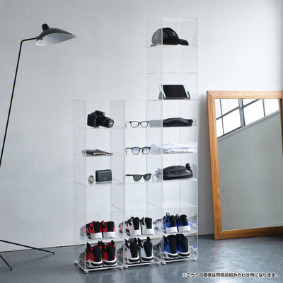 アクリリック シューズラック 2個組(W260×D134×H560)