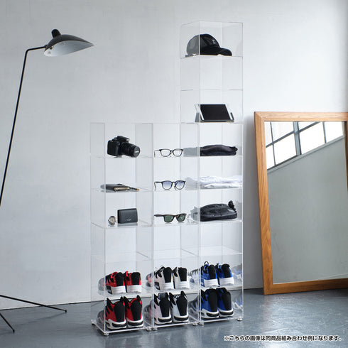 アクリリック シューズラック 2個組(W260×D134×H560)