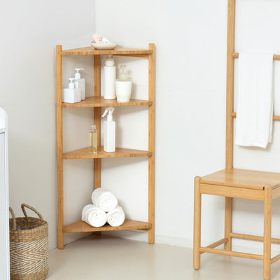 コーナータイプなのでお部屋の角にすっきり収まり、お部屋のデッドスペースを有効活用できます。