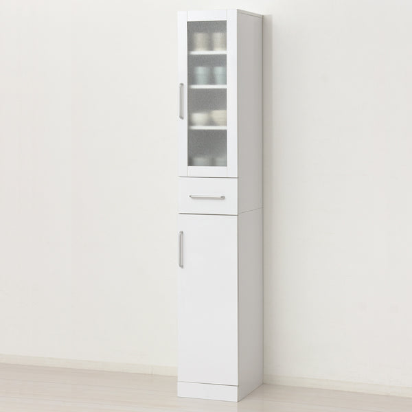 限られたスペースにもすっきり設置できる、幅300mmのスリムなキッチンシェルフです。