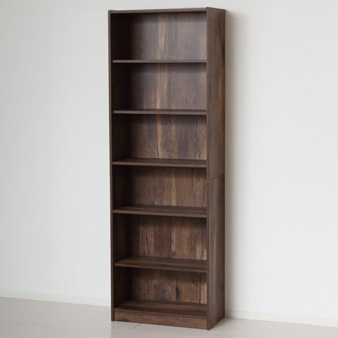 【ネジ穴なしの美しいデザイン】
落ち着いたダークブラウンが大人の空間を演出し、組立式にありがちなネジ穴が見えないので、どこから見ても美しい佇まいです。