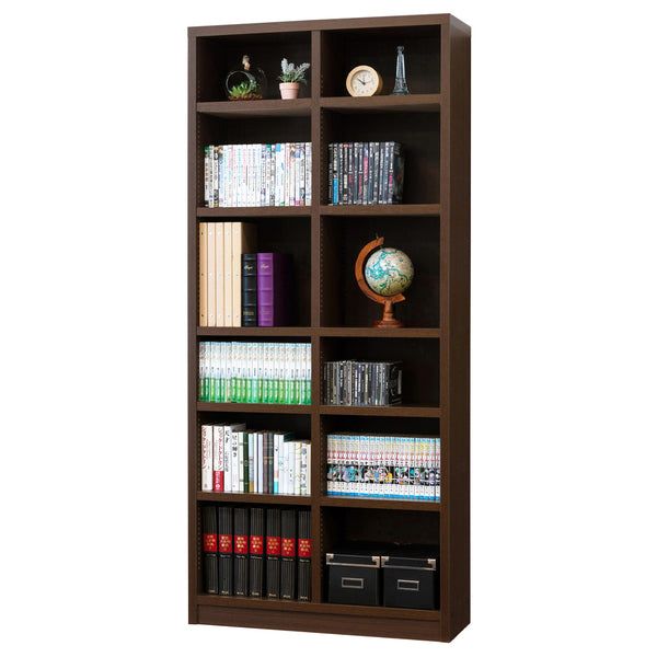 特殊な構造で棚板がしっかりと強化されており、重い辞書や書類ファイルなども安定して収納できる、幅800mmの強化棚シェルフです。